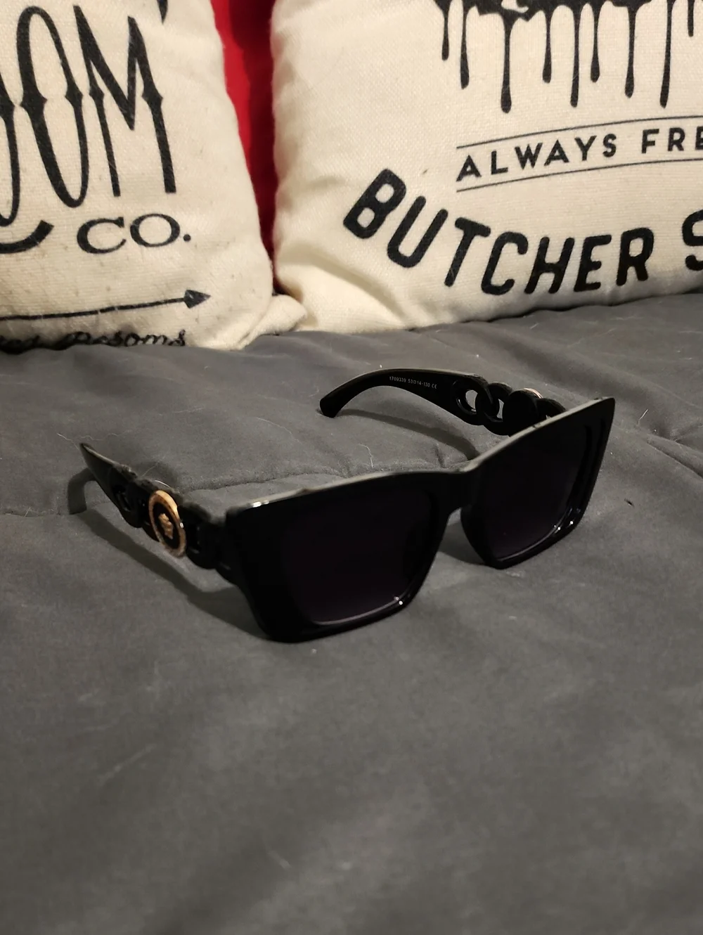 Authentic Versace Unisex Black Sunglasses